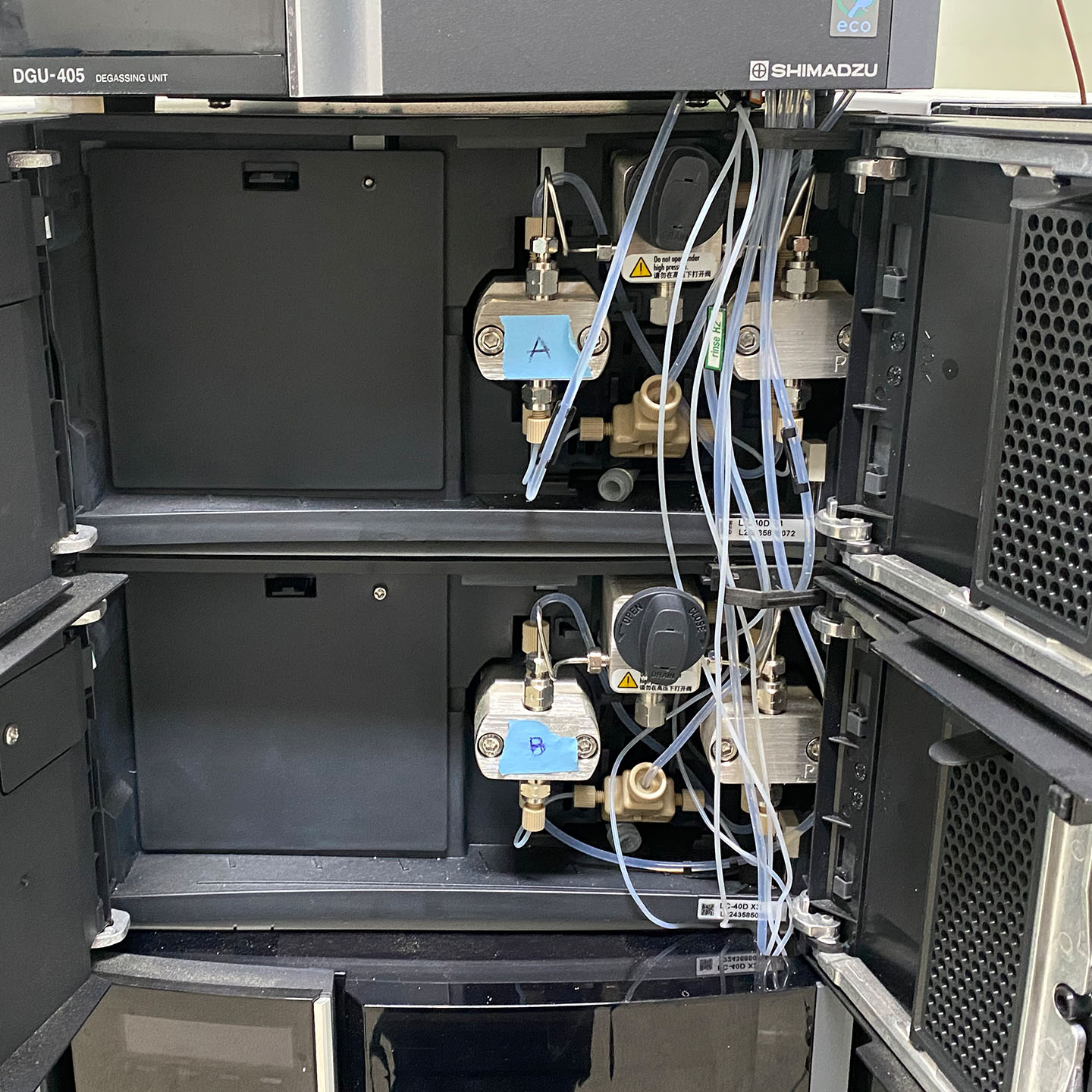 岛津 LC-40A 液相色谱仪 泵单元 LC-40D X3 模块实拍特写 岛津 LC-40A 液相色谱仪 泵单元 LC-40D X3 模块实拍特写